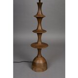 Dutchbone Rjava/kremno bela namizna svetilka s tekstilnim senčilom (višina 90 cm) Cath – | Shoptok.si