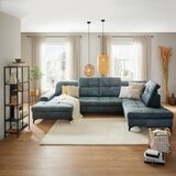 Mömax sedežna garnitura sierra, temno modra, ležišče, predal | Shoptok.si