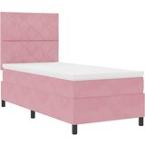  Krevet s opruga kutije Ružičasta 100 x 200 cm Baršun | shoptok.hr