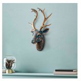 Wallity zidna dekoracija Deer, 26x38x17cm, Zlatna boja | ePonuda.com