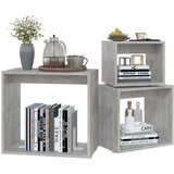  Uklapajući stolići 3 kom siva boja betona od iverice | shoptok.hr