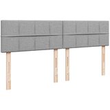 vidaXL Otomanski posteljni okvir z vzmetnicami siv 160x200 cm blago | Shoptok.si