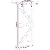 vidaXL Klizna vrata s priborom za montažu 85 x 210 cm masivna borovina | shoptok.hr