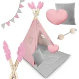 Tipi šotor za otroke NK -406 Nukido - Pink, (21389260)