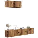  3-dijelni zidni set TV ormarić konstruirano drvo | shoptok.hr