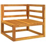  Modularna kutna sofa sa svjetlosivim jastucima od drva bagrema | shoptok.hr