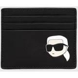 Karl Lagerfeld Kožni novčanik boja: crna