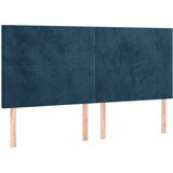  s oprugama i madracem tamnoplavi 160x200 cm baršunasti | shoptok.hr