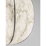 Nova Luce Bela kovinska viseča svetilka s tekstilnim senčilom ø 42 cm Pierida – | Shoptok.si