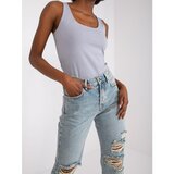 Fashion Hunters Noelle gray plain top | Shoptok.si