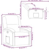  Naslanjač iz rjavega blaga | Shoptok.si