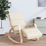 Stolica za ljuljanje od tkanine krem | shoptok.hr