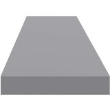  Plutajuće zidne police 2 kom sive 120 x 23,5 x 3,8 cm MDF | shoptok.hr