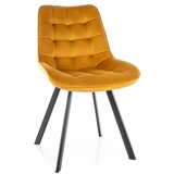  Vrtljivi stol MOLI velvet rumena | Shoptok.si