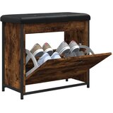 Klupa za cipele s preklopnom ladicom boja hrasta 62x32x56 cm | shoptok.hr