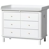 Oliver Furniture® komoda s previjalno mizo white Cene