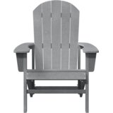 vidaXL Adirondack stoli 2 kosi Svetlo sivi 74x82x90 cm HDPE | Shoptok.si