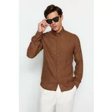 Trendyol Brown Men's Regular Fit Shirt