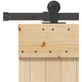  Klizna vrata s priborom za montažu 85 x 210 cm masivna borovina - 85 x 210 cm (152.5 cm) 1 križni dizajn | shoptok.hr