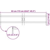  Podesiva sigurnosna rešetka za prozore s 2 prečke 700 - 1050 mm | shoptok.hr