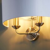  Endon 98937 - Zidna svetiljka HIGHCLERE 2xE14/40W/230V bela/mesing | Eponuda.com
