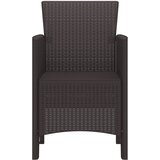  Vrtna stolica 4 pcs Smeđa 53 x 49 x 85 cm Polipropilen | shoptok.hr