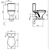 Ideal Standard Monoblok IDEAL STANDARD ULYSSE sa WC daskom soft close baltik (W835701) | Eponuda.com