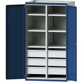 ANKE Omara za težka bremena s predelno steno, 6 predalov po 180 mm, VxŠxG 1950 x 1084 x 690 mm | Shoptok.si