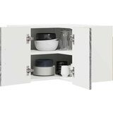 vidaXL Stenska kuhinjska omarica s polico Siva Sonoma 57 x 57 x 40 cm | Shoptok.si