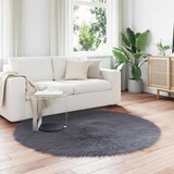  Tepih od umjetne ovčje kože TAFALLA Antracit Ø 200 cm Poliester | shoptok.hr