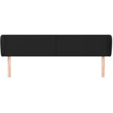  Uzglavlje s ušima crno 203x23x78/88 cm od umjetne kože | shoptok.hr