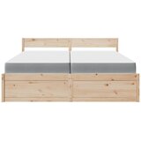 Krevet s ladicama i madracem 200 x 200 cm od masivne borovine | Eponuda.com