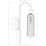  Zidna lampa PIEGA 1xE14/40W/230V mesing/bela | Eponuda.com