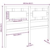  Uzglavlje za krevet boja meda 165 5x4x100 cm masivna borovina | shoptok.hr