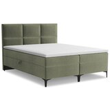 Makamii zelena boxspring postelja s prostorom za shranjevanje 140x200 cm pakalana – Cene