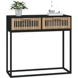  Konzolni stol crni 80x30x75 cm od konstruiranog drva i željeza | Eponuda.ba