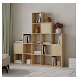 Hanah home polica za knjige paleo sapphire oak | ePonuda.com