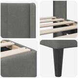  Krevetna konstrukcija Tamnosiva 100 x 200 cm Baršun | shoptok.hr
