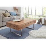 Valnatura klubska miza, 110/40/60 cm barve hrasta, barve nerjavečega jekla | Shoptok.si