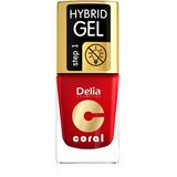 Delia Cosmetics Coral Nail Enamel Hybrid Gel gel lak za nohte odtenek 01 11 ml Cene