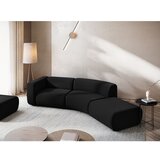 Makamii Crna baršunasti ležaljka (s desnim kutom) Ekahi – | shoptok.hr