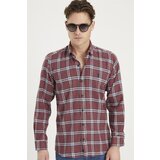 Dewberry G699 MEN'S SHIRT-BURGUNDY u