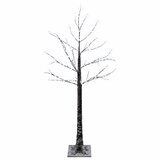  Snježno LED božićno drvce Smeđa 22 x 22 x 150 cm Plastika | shoptok.hr