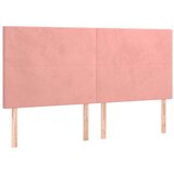  Za krevet s uzglavljem ružičasti 200x200 cm baršunasti | shoptok.hr