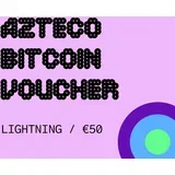 Azteco Bitcoin Lightning 50 EUR kupon/bon