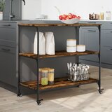  Kuhinjska kolica boja hrasta 102 x 50 x 95 cm konstruirano drvo | shoptok.hr
