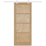  Klizna vrata Prirodna i bijela 86 x 211 cm Masivna borovina | shoptok.hr
