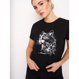 Sinsay Pamučna majica s printom | shoptok.hr