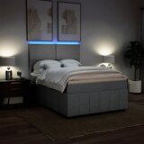  Krevet box spring s madracem svjetlosiva 160x200 cm tkanina | shoptok.hr