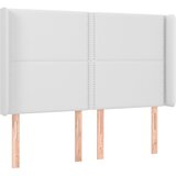 Maison Chic vzglavna omarica - nočna omarica - posteljna omarica z ušesi belo 147x16x118/128 cm umetno usnje, (21708002) Cene